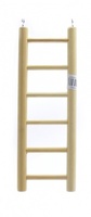 Деревянная лесенка для птиц 6 ступеней 10.5*39 см, Ladder wood 6 rungs 10.5x39 cm