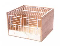 Переноска для птиц "Домино" 25*24*17 см, Transport cage wood domino 25 cm