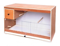 Деревянная клетка с гнездом, 62х30х40 см, Breeding cage wood cockatiels with nest and 2 plas