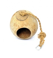 Подвесной кокосовый домик, 12х12х12 см, Coconut house type 4