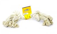 Игрушка для собак "Белый канат" 50 см, Coton dog toy white 390 gr/ 50