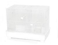 Клетка для птиц белая 65*34*43 см, Birdcage cova white 65x34x43 cm
