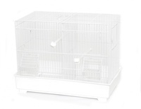 Клетка для птиц белая 65*34*43 см, Birdcage cova white 65x34x43 cm