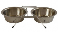 Две миски на поставке, 21см, 2 х 1,75 л (Double dinner wire frame including bowls) 175418