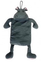 Игрушка для собак "Бегемот" шуршащий, с пищалкой, плюш, 35 см (Hippo with crackle&peep)140048