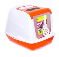 Туалет с фильтром 50*36*40 см, Astrid cat toilet modern mix with filter door and