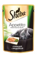 Консервы для кошек ломтики в желе с курицей и индейкой