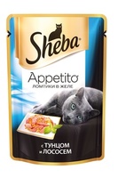 Консервы для кошек ломтики в желе с тунцом и лососем