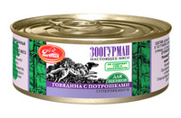 Консервы для щенков "Мясное ассорти" говядина с потрошками