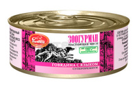 Консервы для собак "Мясное ассорти" говядина с языком