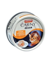 Консервы для кошек  с белым тунцом и креветками, Carny Ocean