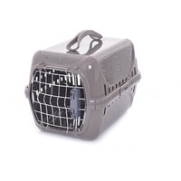 Переноска Trendy "Дикий мир" с металлической дверцей, 31х51х34 см
