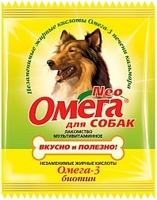Омега Neo витамины для собак с биотином, 15 таб. (саше)