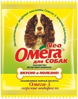 Омега Neo витамины для собак с морскими водорослями, 15 таб. (саше)