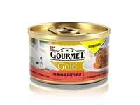 Консервы для кошек Gourmet Gold нежные биточки с говядиной и томатом