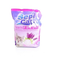 Силикагелевый наполнитель "Жемчужный" с ароматом лаванды, 5л, Sepicat Pearls Fresh