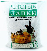 Древесный наполнитель для грызунов, 4 л