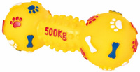 Игрушка д/собак Гантеля средняя "500 кг", винил 19см (3362)