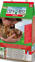 Комкующийся древесный наполнитель для кошек, 40л, Eko Plus
