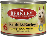 Консервы для собак с кроликом и ячменем, Adult Rabbit&Barley