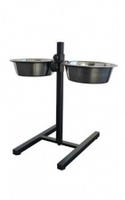 Стойка с подставкой под миски 2,8 л , d 25см, с мисками (Double dinner H-stand, incl. bowls) 175426