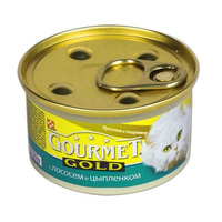 Кусочки в соусе для кошек с курицей и лососем, Gold
